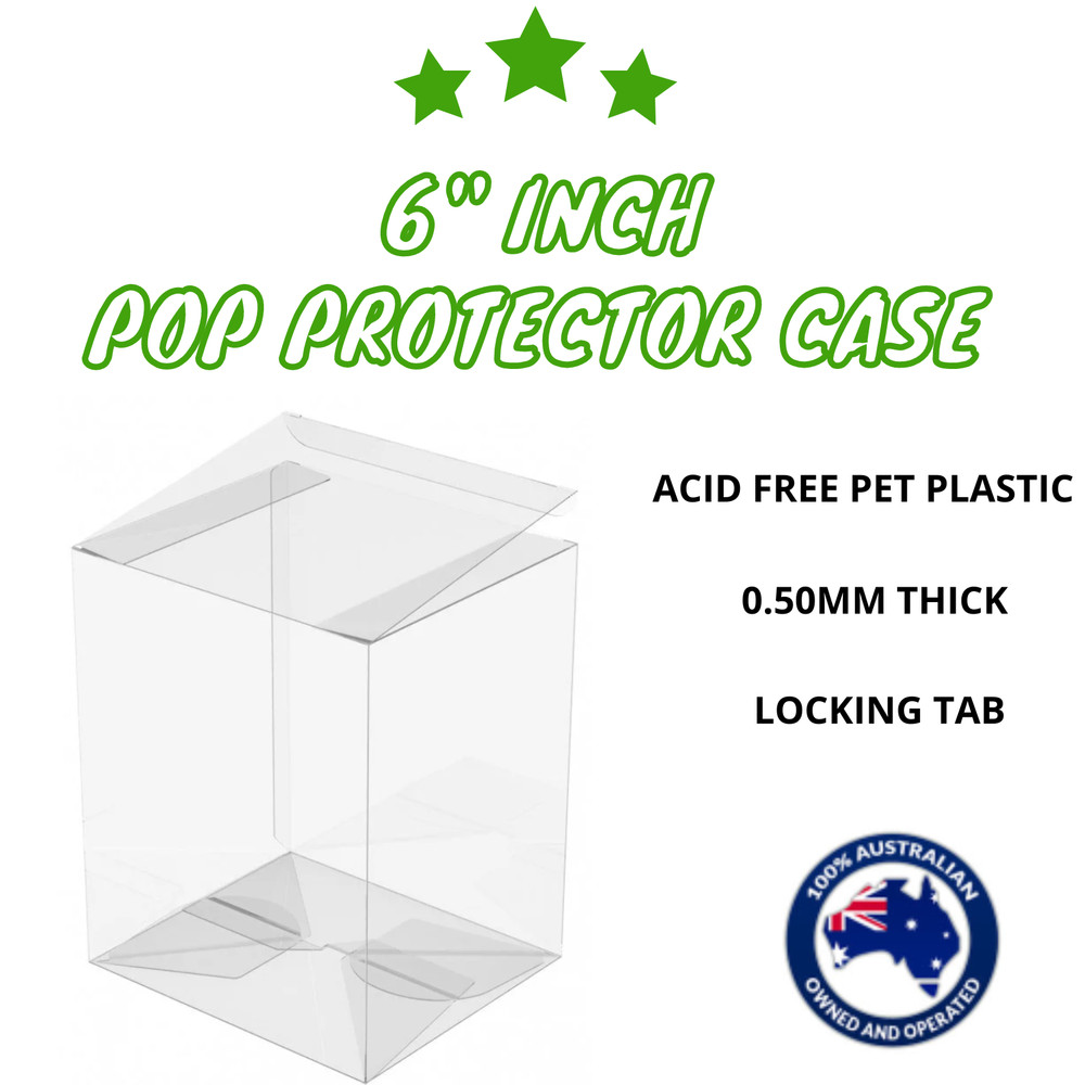 6″ Funko Pop! Vinyl Protector Case Acid Free 0.50mm Thick Six Inch