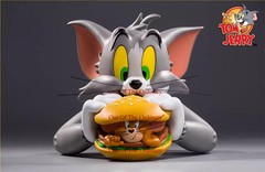 Soap Studio Cat & Mouse Hamburger Bust PVC Figure Limited Model Fashion Toys