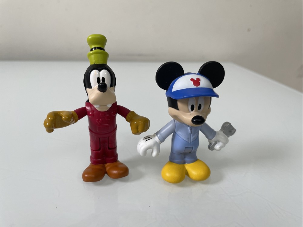 Disney 2016 Mattel Car Mechanic Mickey Mouse & Goofy Figures 3″ – Replacement
