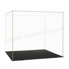 US 16″/40cm Acrylic Plastic Display Box Big Perspex Case Dustproof Self-Install