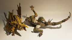 McFarlane’s Dragon Series 3 Fire Clan Dragon & Komodo Clan Action Figures Lot