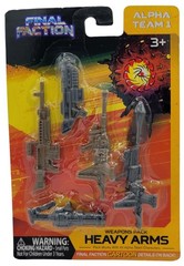 Final Faction Alpha Team 1 Weapons Pack Heavy Arms Action Figures