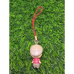 Kewpie Baby Roki Japan Mascot Phone Strap Charm Red Chibi Newsboy Cap Figure
