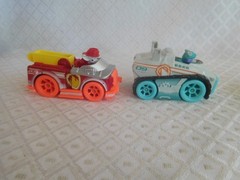 Lot of 6 Paw Patrol die cast metal vehicles Please Read