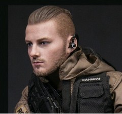1/6 male head soldier hair Bun for 12″ figure hot toys phicen ganghood ❶USA❶