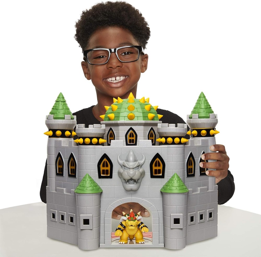 Nintendo Super Mario Deluxe Bowsers Castle Playset W/ Extra Figures N-A1R2S4R4S4