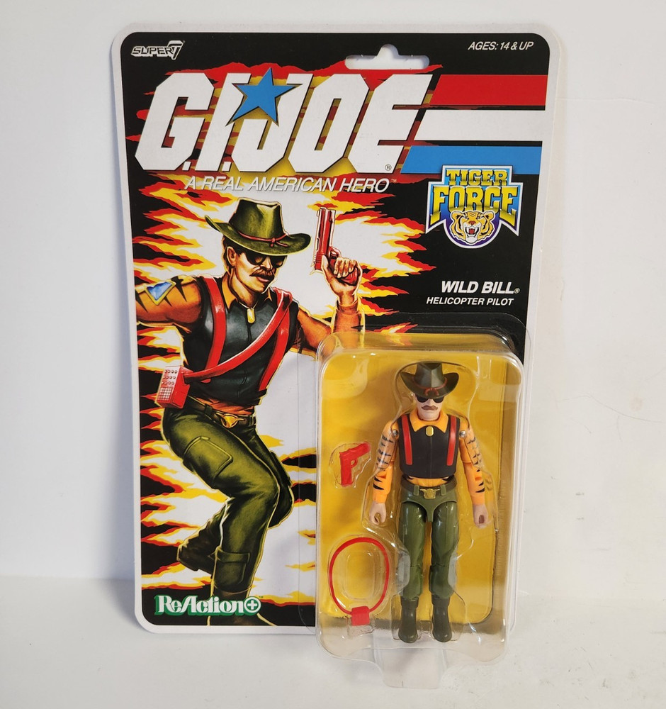 Super7 GI Joe Tiger Force Wild Bill Action Figure 3.75″ ReAction 2025 New