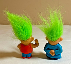 Soma 2″ PVC Troll Figures – Lot of 2 – Green Hair