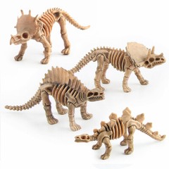 12 pcs Lot Unique Dinosaur Fossils Skeleton Figures Jurassic Park Dino Toy Model