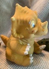 1988 Land Before Time Pizza Hut Hand Puppets (set of 3) Littlefoot, Spike & Cera