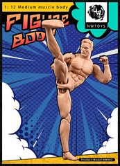 NwToys 1/12 Super Flexible Muscle Body Male Action Figure