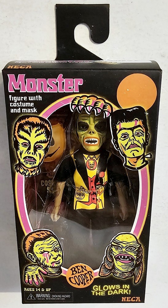 NECA BEN COOPER MONSTER PHANTOM 5.5″ FIGURE w/ COSTUME & MASK GLOWS IN THE DARK