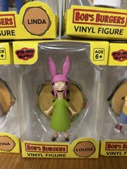 Bob’s Burgers Set of 4″ Figures: Linda, Bob, Tina, Louise & Gene.