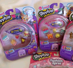 Shopkins Collectible Doll Toy Accessory Mixed Lot New Unopened Season 5 4 Items