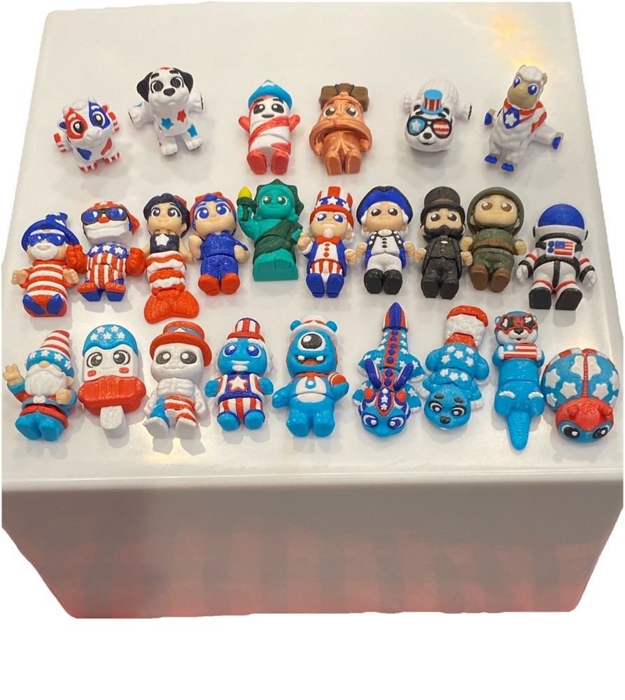 Wigglitz Stars & Stripes Series Limited Ed 24 Pc Master Set, Plus 3 RARE , New!