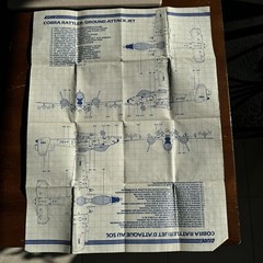 Vintage GI Joe Cobra ARAH Large Set Of Original Blueprints Canadian Released
