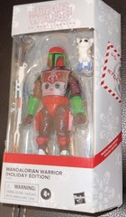 STAR WARS “MANDALORIAN” WARRIOR HOLIDAY EDITION BLACK SERIES 6” FIGURE F5305 New