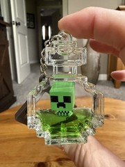 Minecraft Tsunameez Mystery Keychain Figure Green Creeper From Display Box