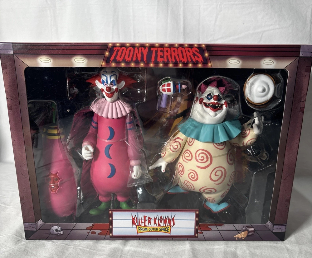 NECA Toony Terrors Killer Klowns from Outer Space Slim Chubby Figure 2-Pack NEW