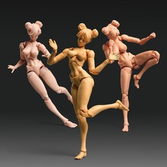 Romankey X COWL 1/12 Female Soldier Figure 6inch Pale Skin Joint Body Model Toys