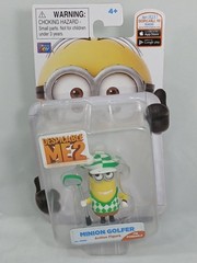 Despicable Me 2 MINION GOLFER Mini Poseable Action Figure Thinkway 2013 NEW