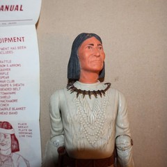 VTG GERONIMO ACTION FIGURE FORT APACHE W/ BOX & COMPLETE ACCESSORIES #1863 Marx