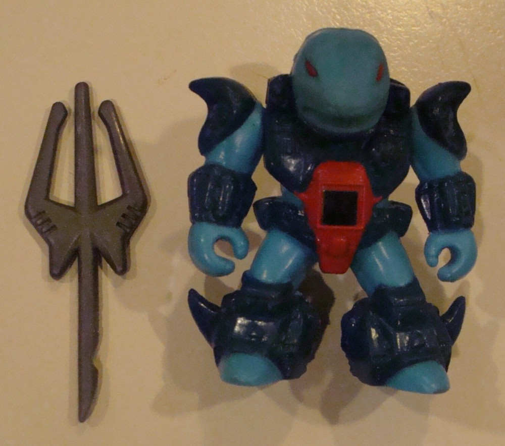 Takara Hasbro Battle Beasts ~Sawtooth Shark~ #20 W/WEAPON & WORKING RUBSIGN..
