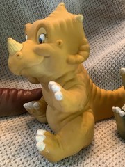 1988 Land Before Time Pizza Hut Hand Puppets (set of 3) Littlefoot, Spike & Cera