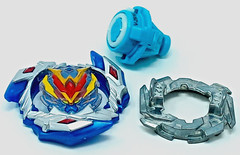 Beyblade Burst B-104 Wonder Valkyrie Tomy Hasbro auth. w/ QR Code blue silver
