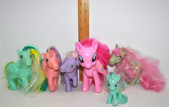 My Little Pony mixed lot of Six – 1980’s and up See Description USED