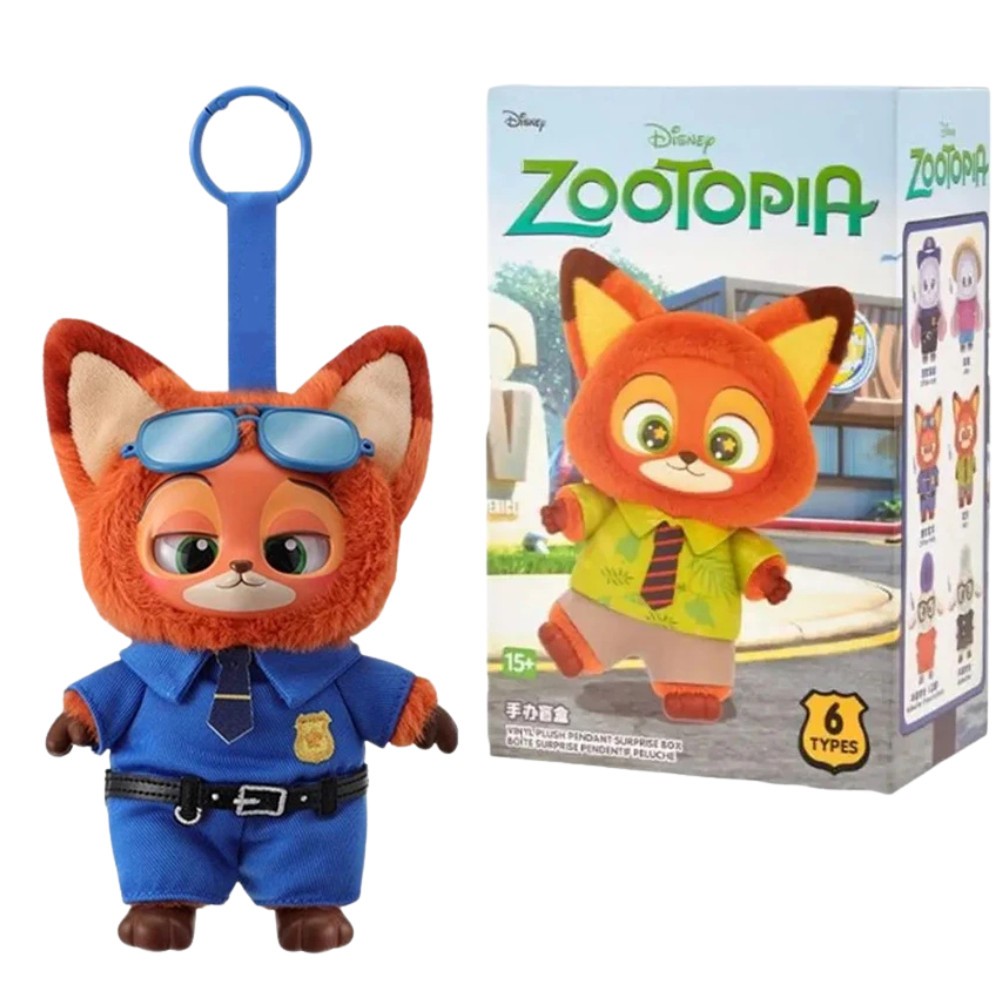 MINISO Zootopia Series Blindbox Confirmed Color, Plush Pendant & Keychain ET
