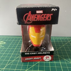 Marvel Avengers- Die Cast Helmet -Iron Man- Walgreens Exclusive Red Yellow