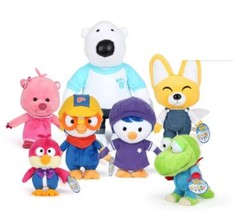 Pororo & Friends Plush Doll Stuffed Toy Crong Loopy Eddy Poby Petty Harry