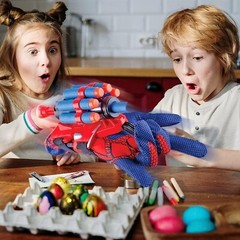 Spider Gloves Man Web Shooter Toy Spider Kids Plastic Cosplay Launcher Glove