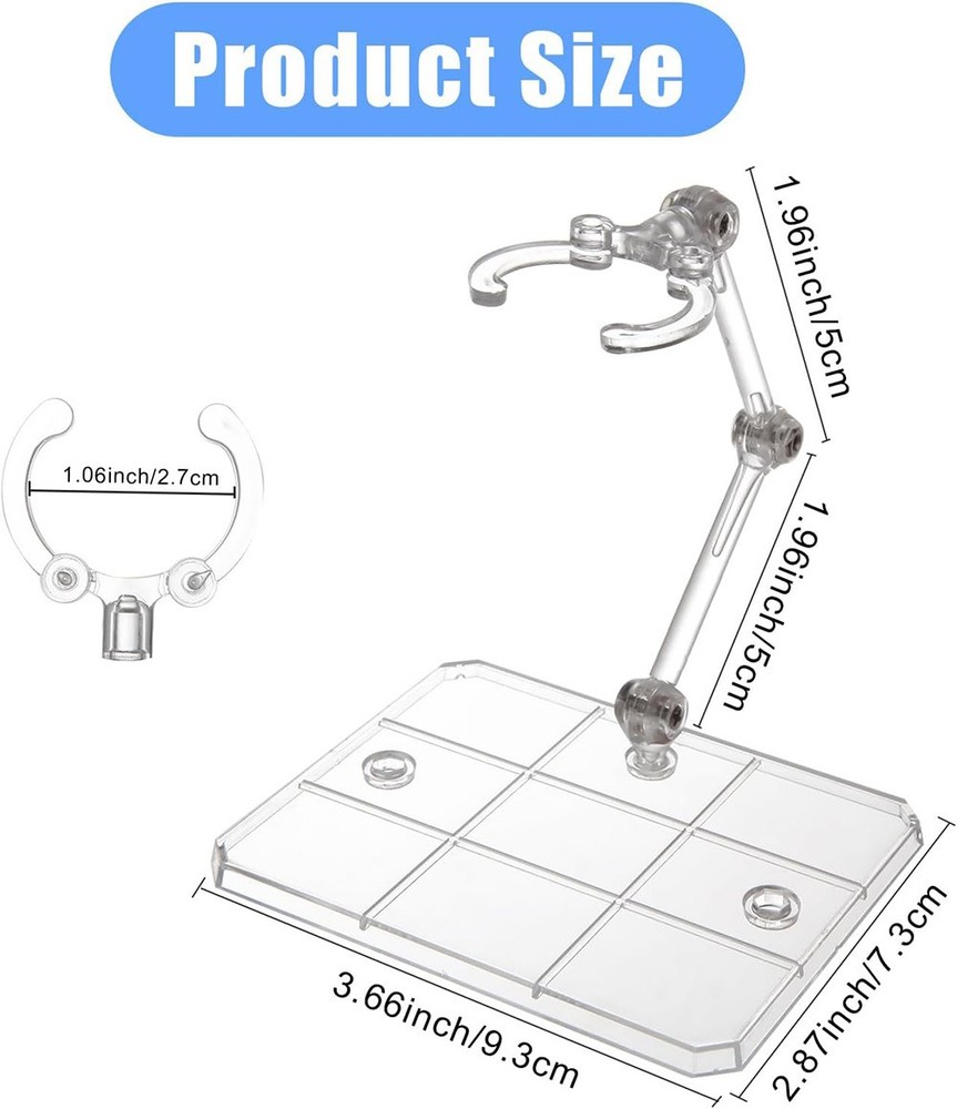 1/4/8X Adjustable Action Figure Display Holder Base Doll Model Support Stand