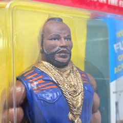 VINTAGE 1983 GALOOB A-TEAM MR. T B A BARACUS ACTION FIGURE NEW ON CARD – WEAR