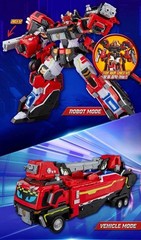 [NO BOX] Authentic Metal Cardbot W Blaion & Blue Cop Grand Blue Leon Robot Set