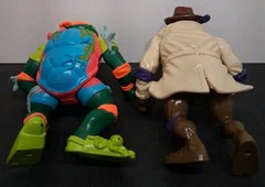 Vintage TMNT Mixed Lot of 8 Playmates 1990s Rocksteady Casey Jones & MORE!! Good