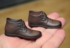 1/6 Brown Casual Business Shoes, Boots, Wolverine Hot Toys Phicen In USA