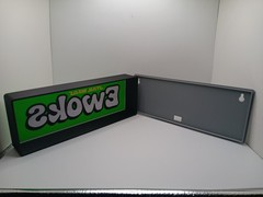 Retro Ewoks star wars logo lightbox sign for Star Wars display