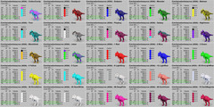 CARCHARODONTOSAURUS 72 COLORS TOP STATS 1605 CARCHA Ark Survival Ascended PVE