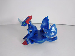 Bakugan Aquos Helix Dragonoid 620g Gundalian Invaders DNA & Reflection Gate Card