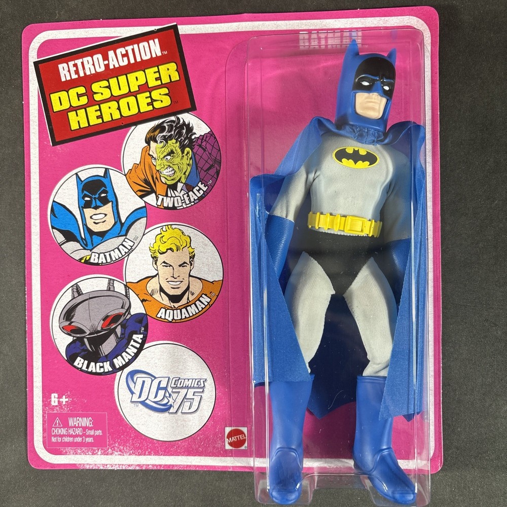 BATMAN RETRO-ACTION DC SUPER HEROES DC COMICS 75 YEARS MEGO STYLE 2009 NEW