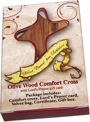 Holy Land Market Gift Package Includes Comfort Cross with Gift Box and Two