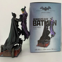 Batman vs Joker Arkham Origins Action Figure Statue Diorama 28cm Model Toy