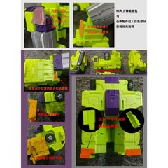 PLA 3D DIY Release All Members Upgrade Kit for Studio Series SS86 Devastator-