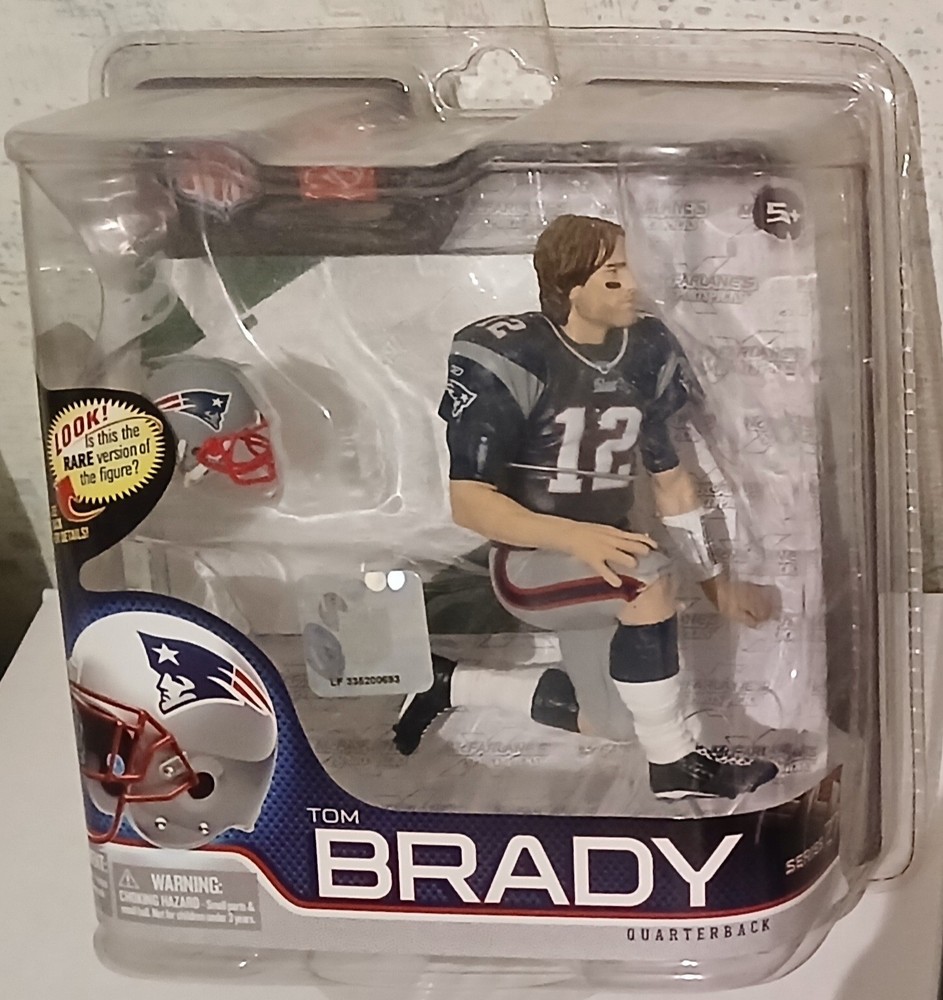 Tom Brady McFarlane Sport Picks NFL Series 27 New England Patriots Blue Jersey