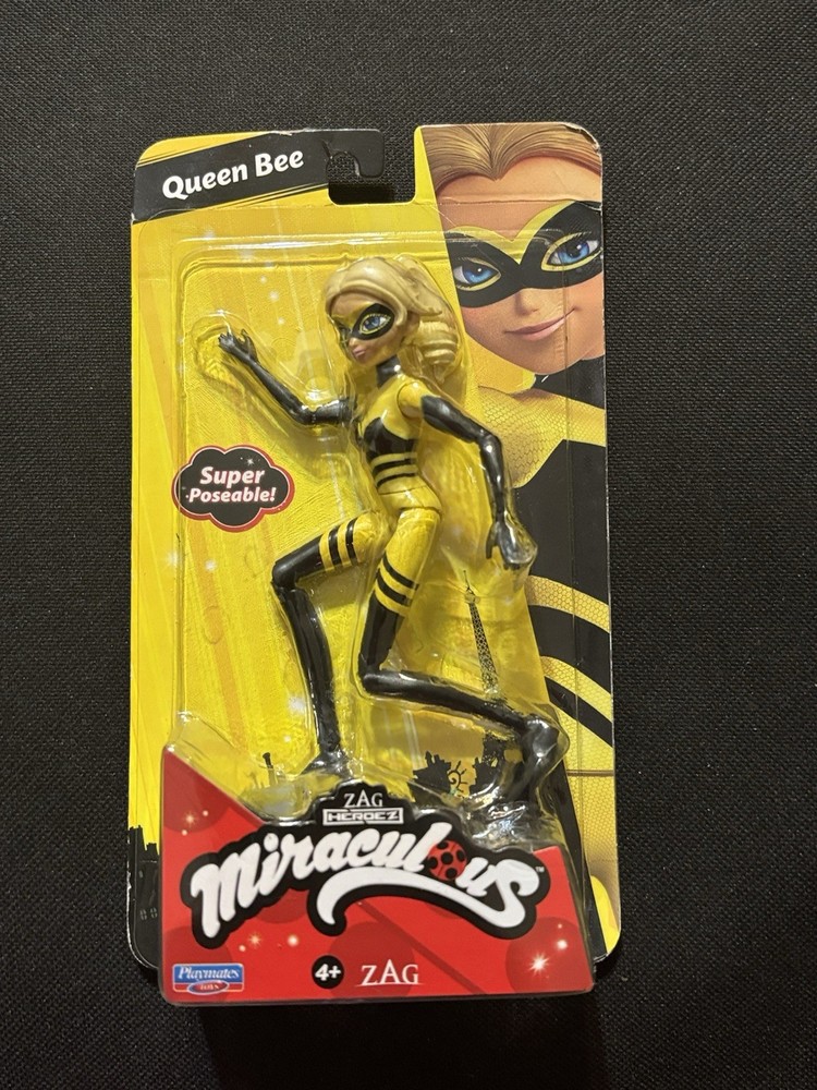 PLAYMATES TOYS ZAG HEROEZ MIRACULOUS 5″ QUEEN BEE SUPER POSEABLE FIGURE NEW NIP
