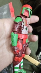 STAR WARS BLACK SERIES MANDALORIAN WARRIOR 6” FIGURE HOLIDAY EDITION EUC C80