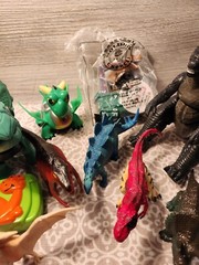 GODZILLA tail whip, DRAGONS, DINOSAURS Lot Of 12
